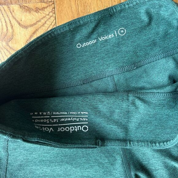 Outdoor Voices Green Textured Compression Legging - Picture 6 of 8